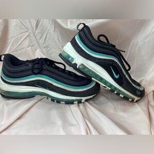 Nike Air Max 97 SE Black Sport Turquoise Summit White size 8